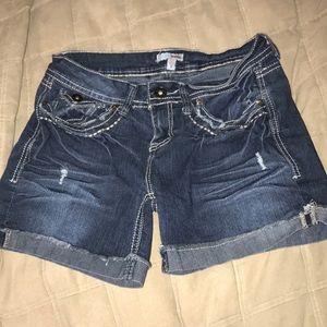 Denim shorts